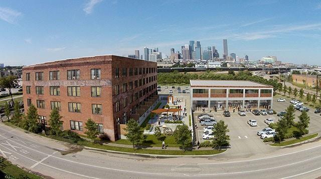 a view of a large building