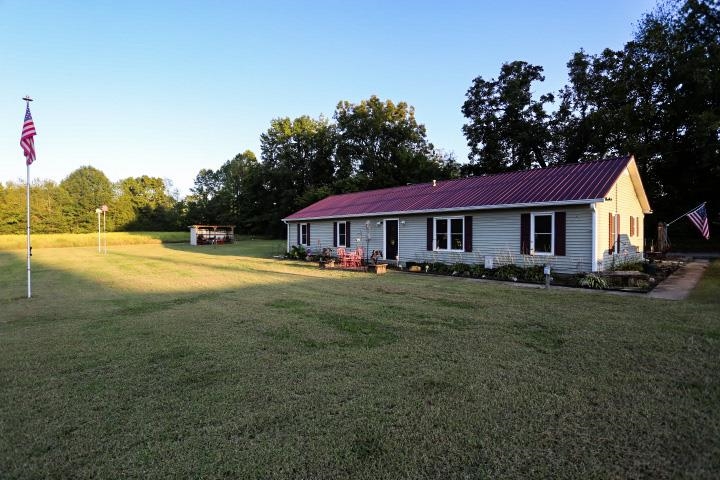 View of front of home with a front yard