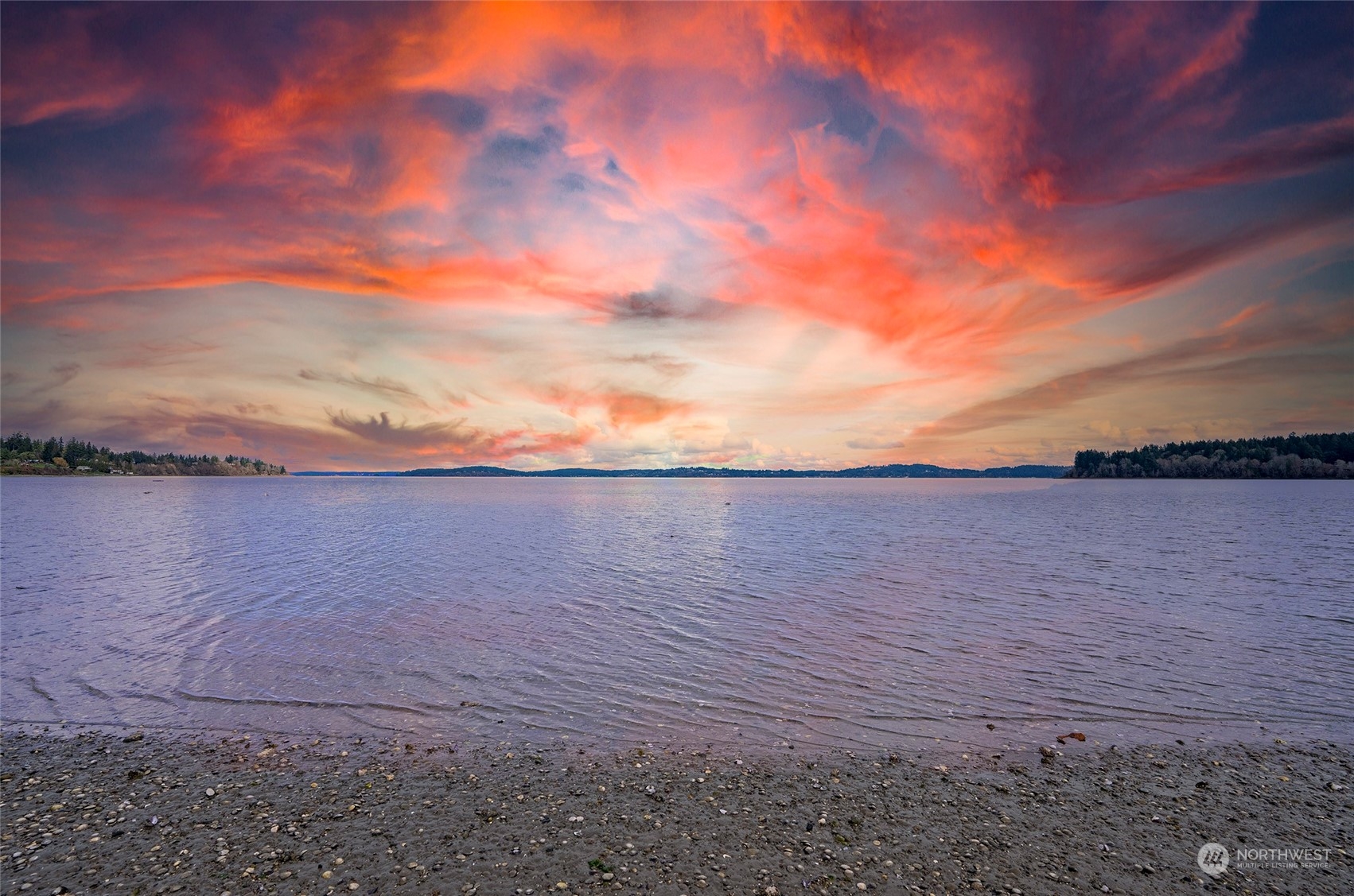 a view of an ocean beach