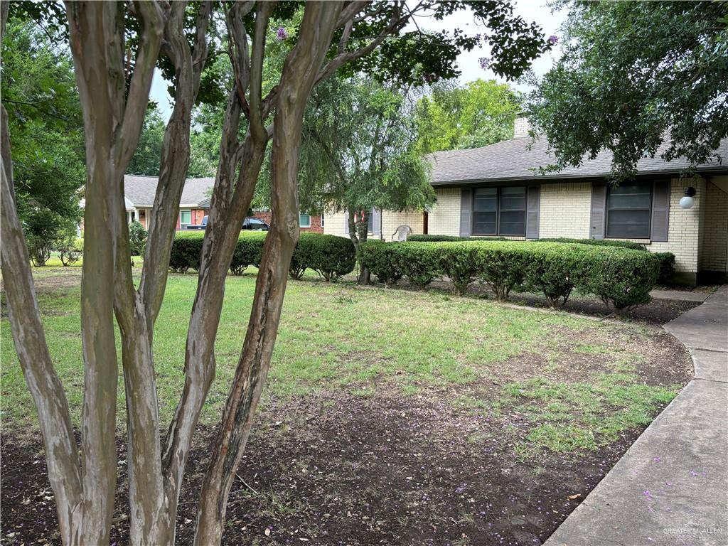 a view of outdoor space and yard