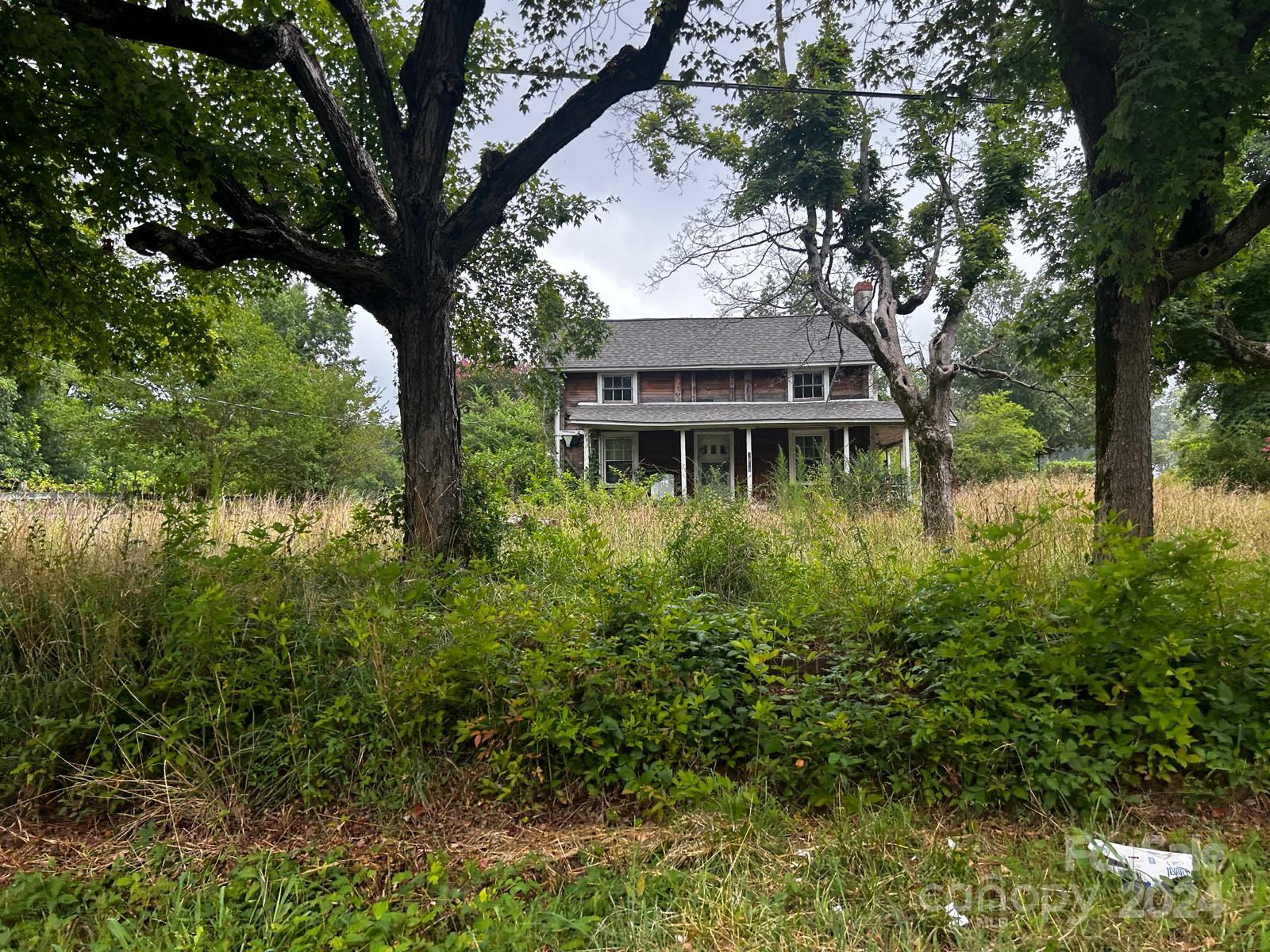 a house with lots of trees