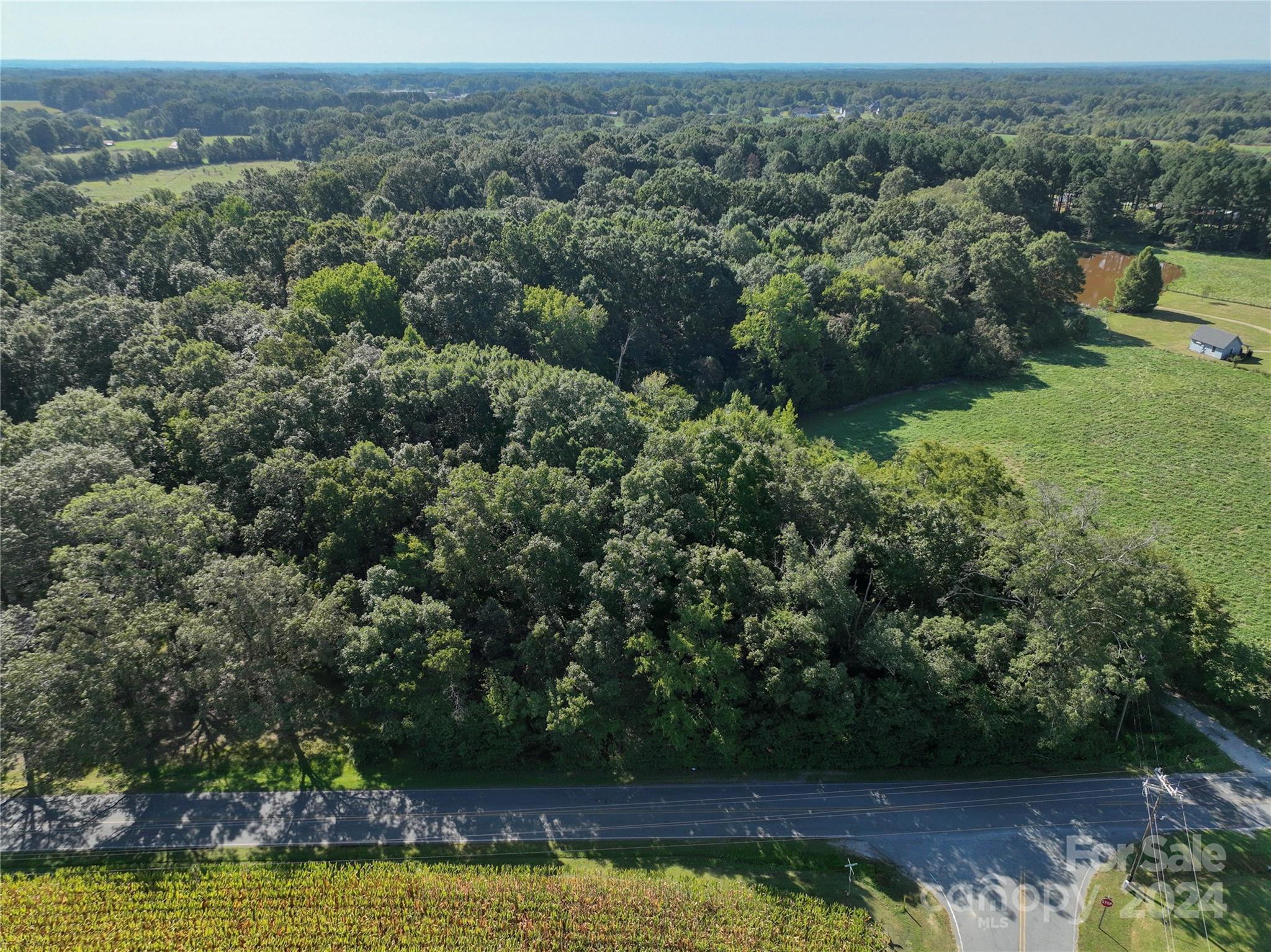 an aerial view of a house with a yard and lake view