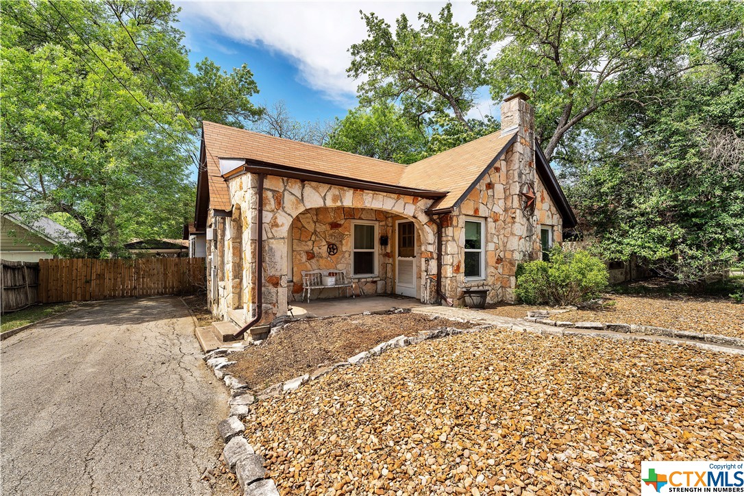 a view of a house with a patio