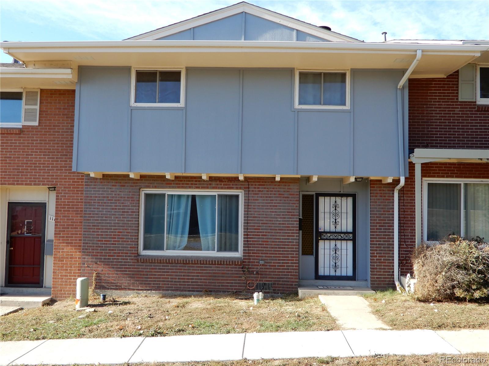 a front view of a house