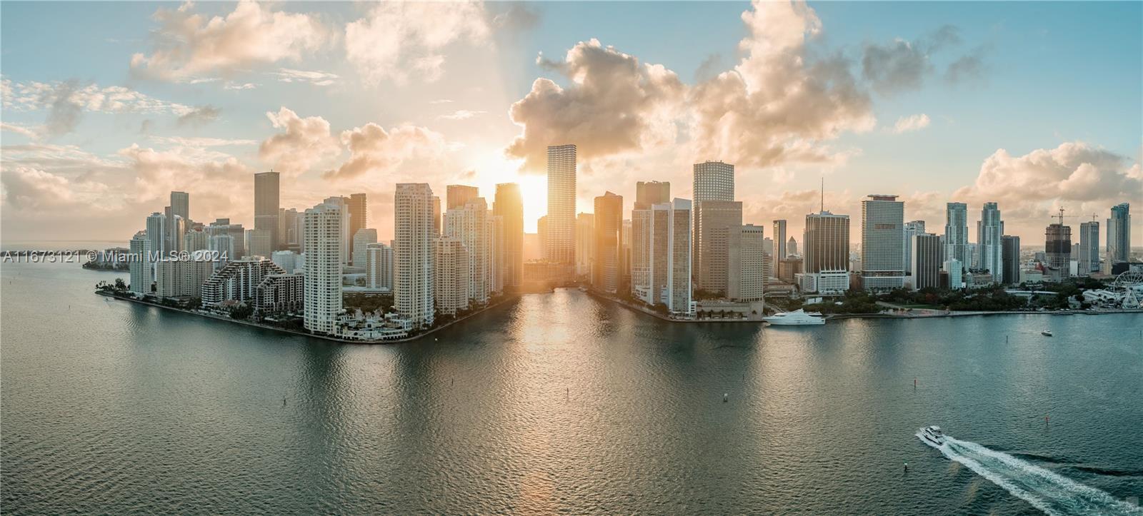 a view of city and lake