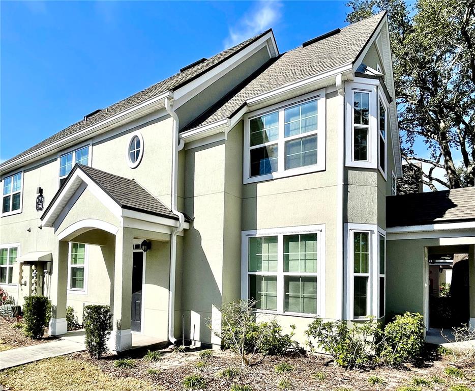 a front view of a house