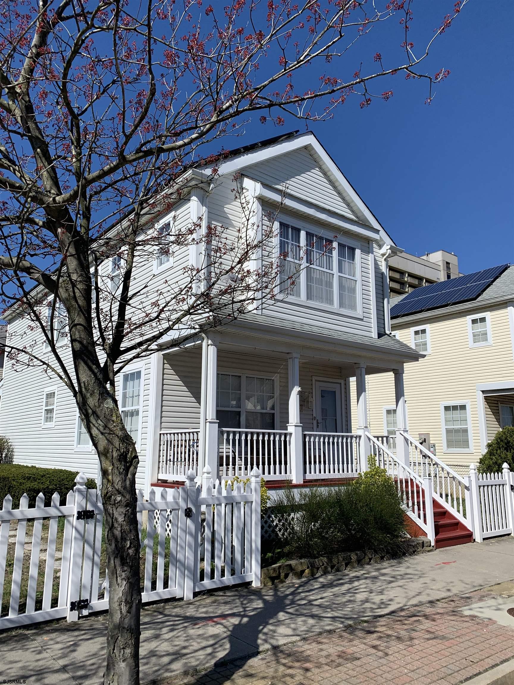 a front view of a house