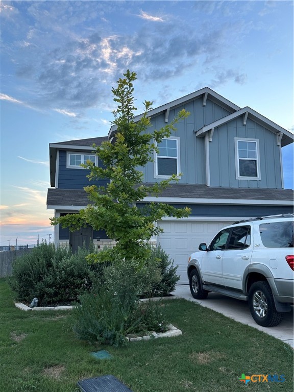 a car parked in front of a house