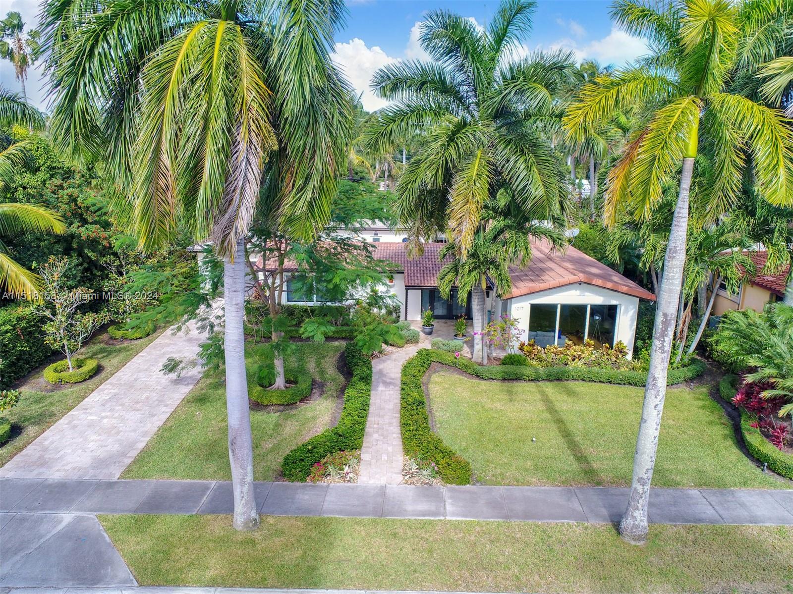 a view of a house with a park