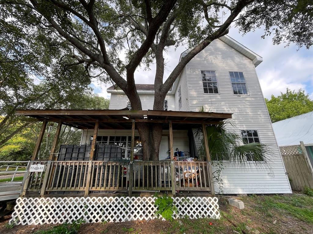 a front view of a house