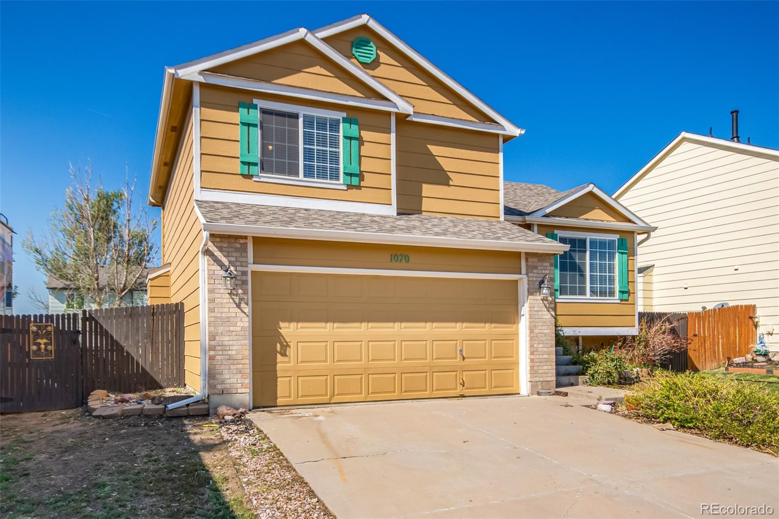 a front view of a house