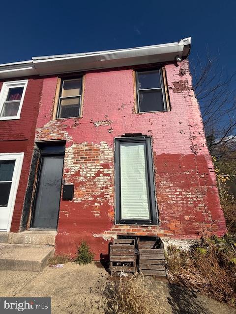 a front view of a house