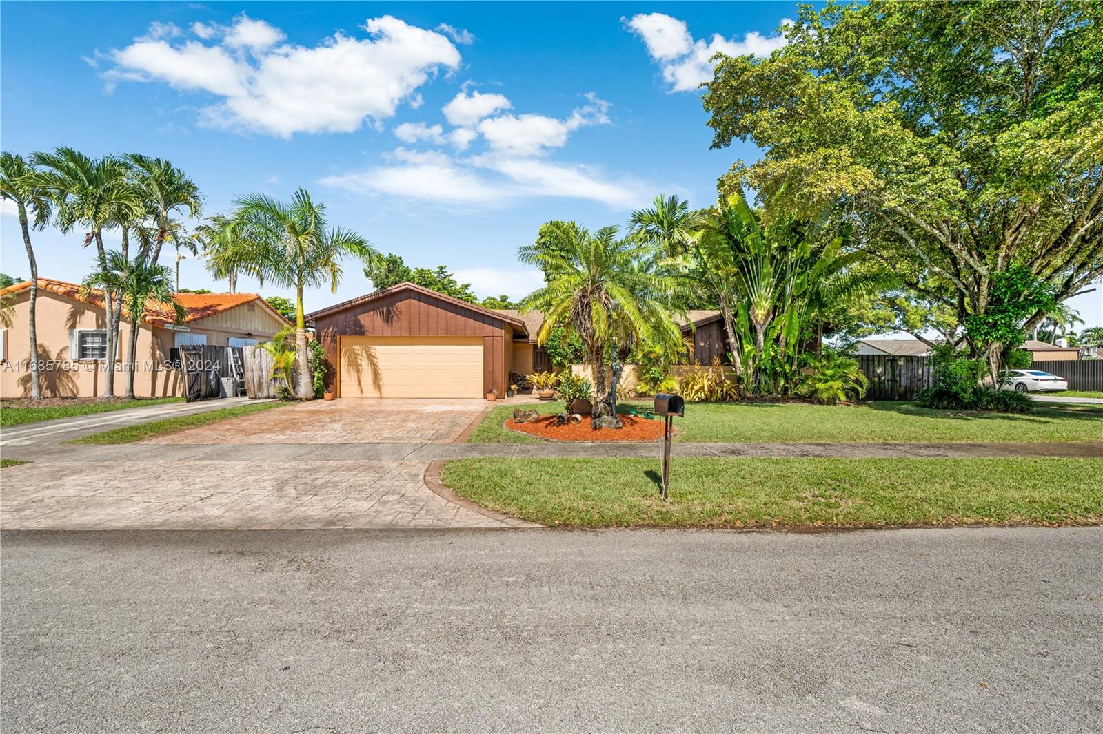 a house with trees in front of it