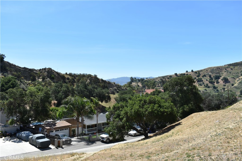 a view of a road with a outdoor space