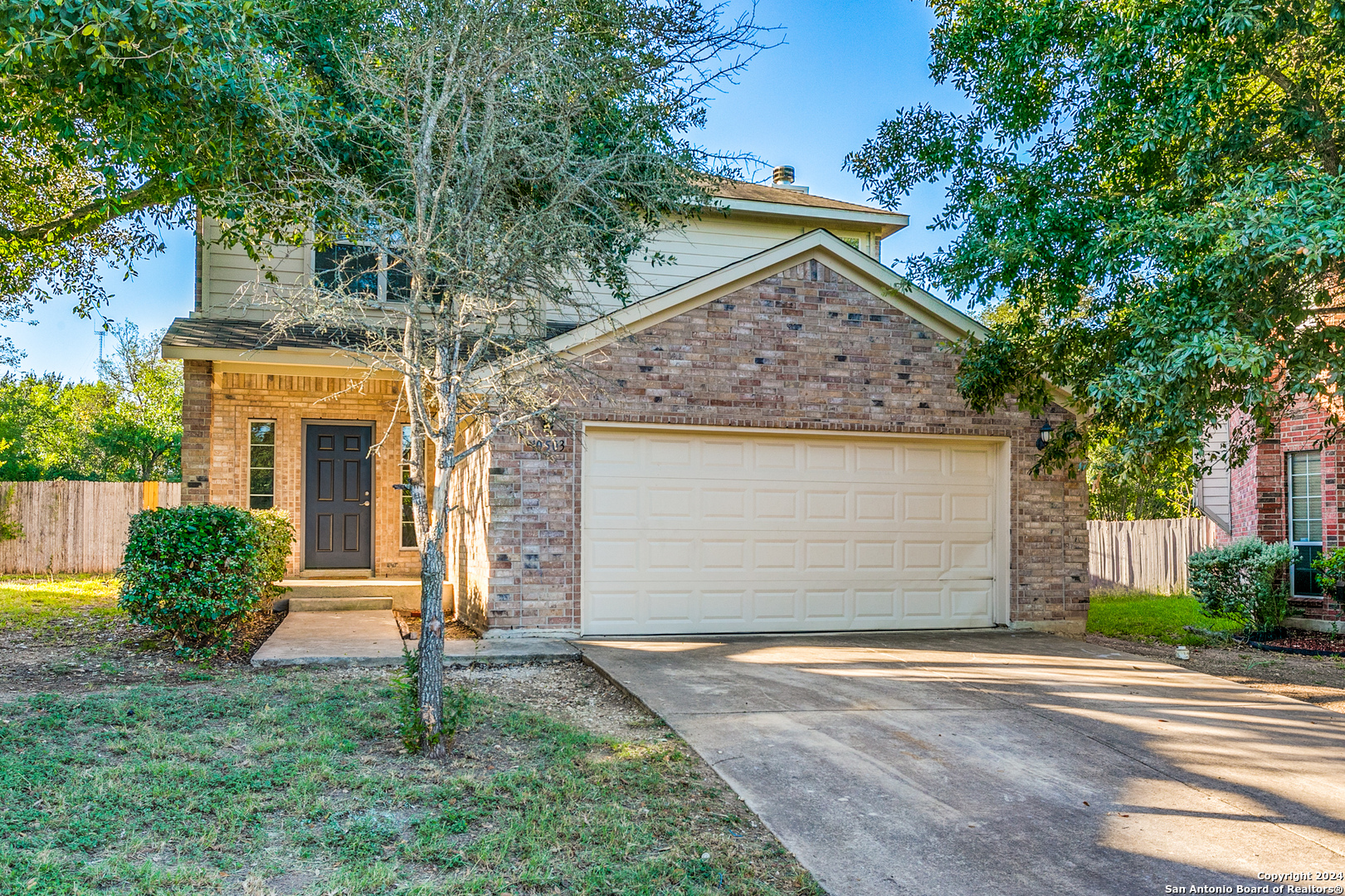 front view of house with a yard