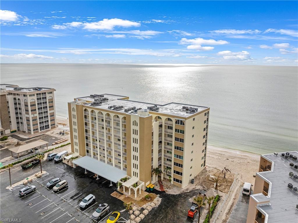 Aerial view of Gulf view property.