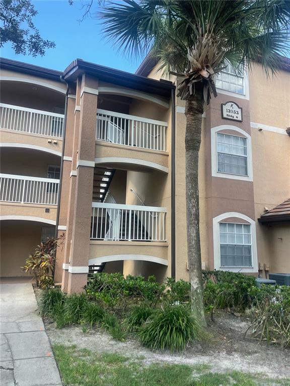 a front view of a house with balcony