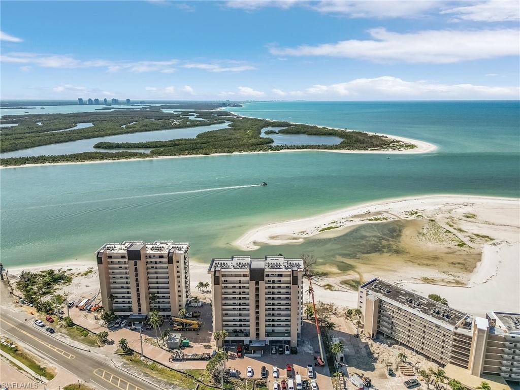 a view of a city with an ocean