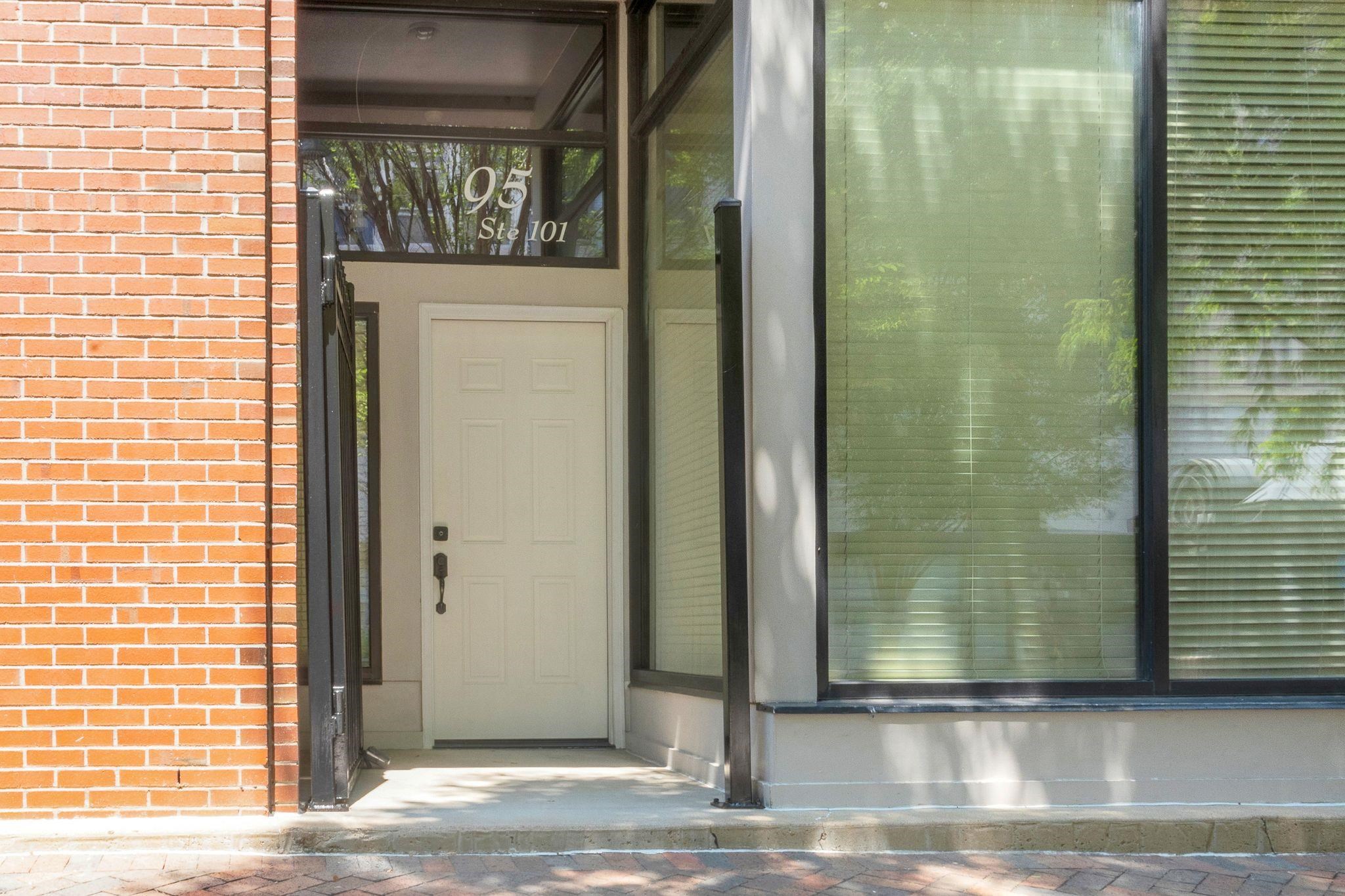 a view of a door front of a house