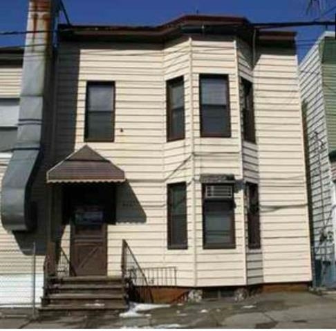 a view of a house with white door