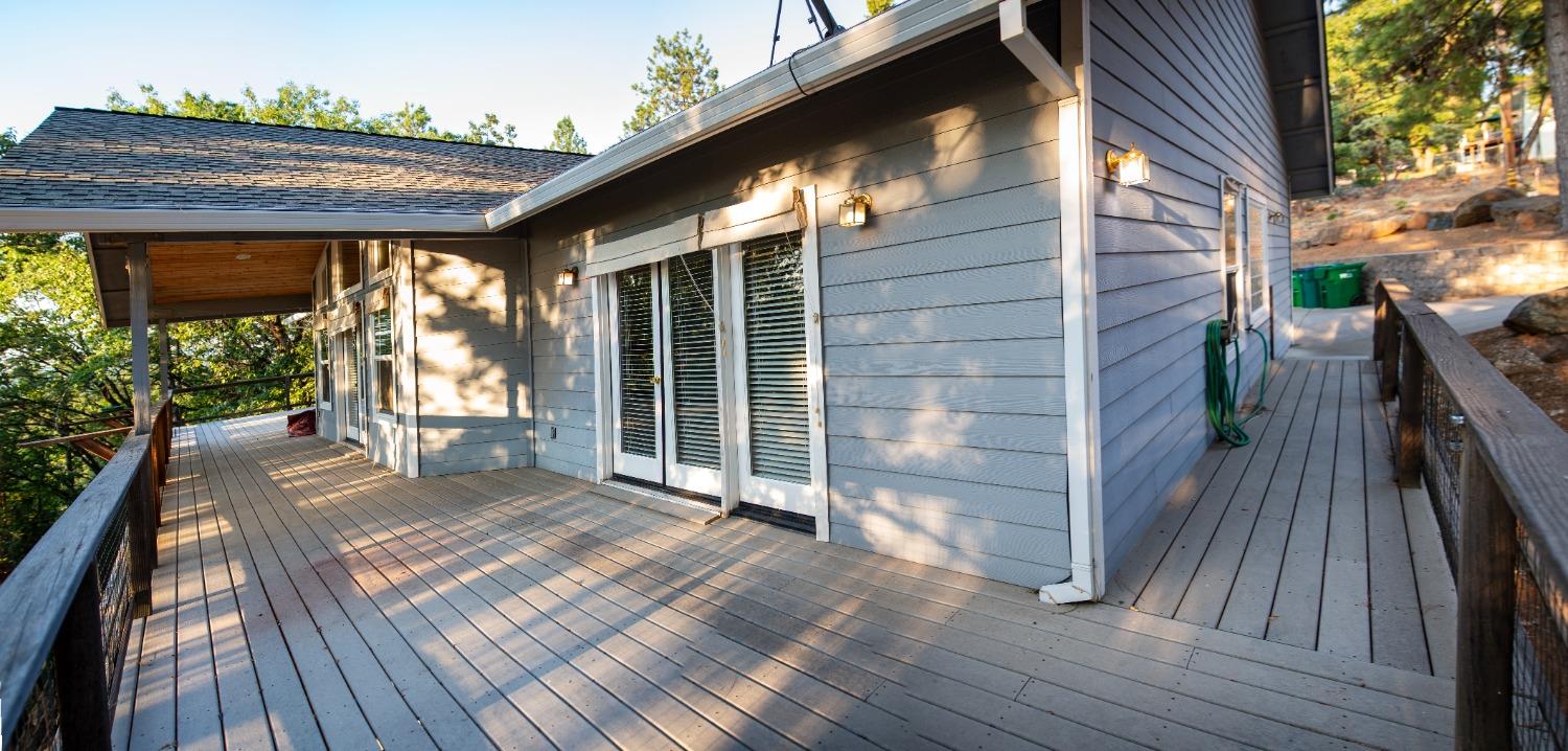 a view of outdoor space and deck