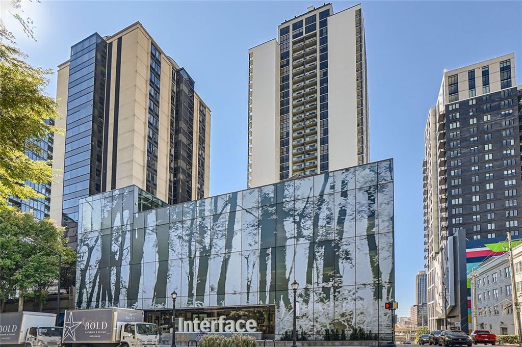 a building with street view