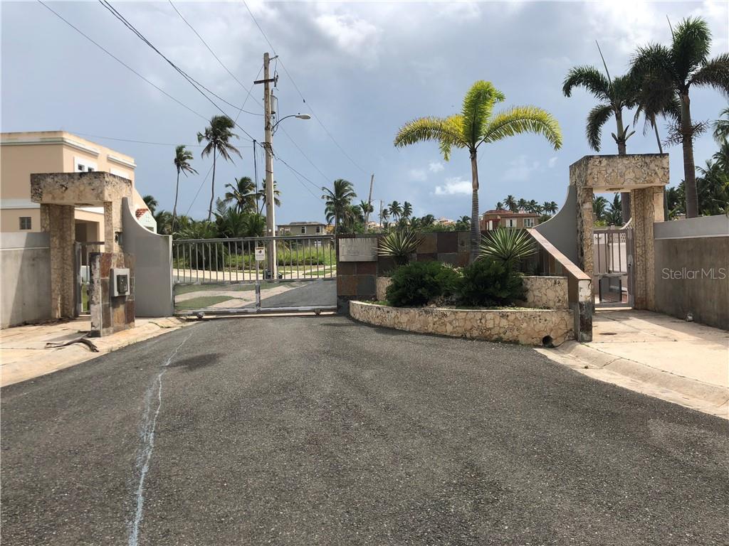 a view of a house with a street