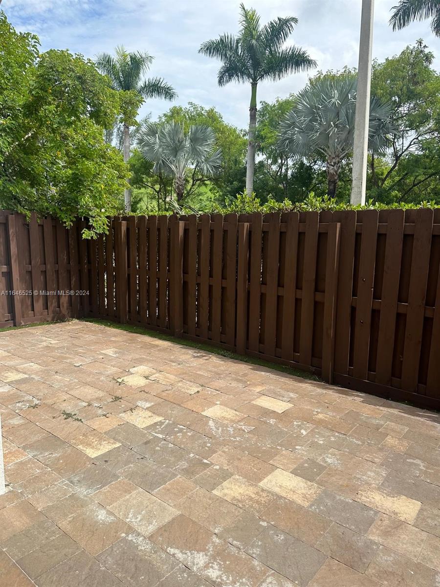 a view of wooden fence