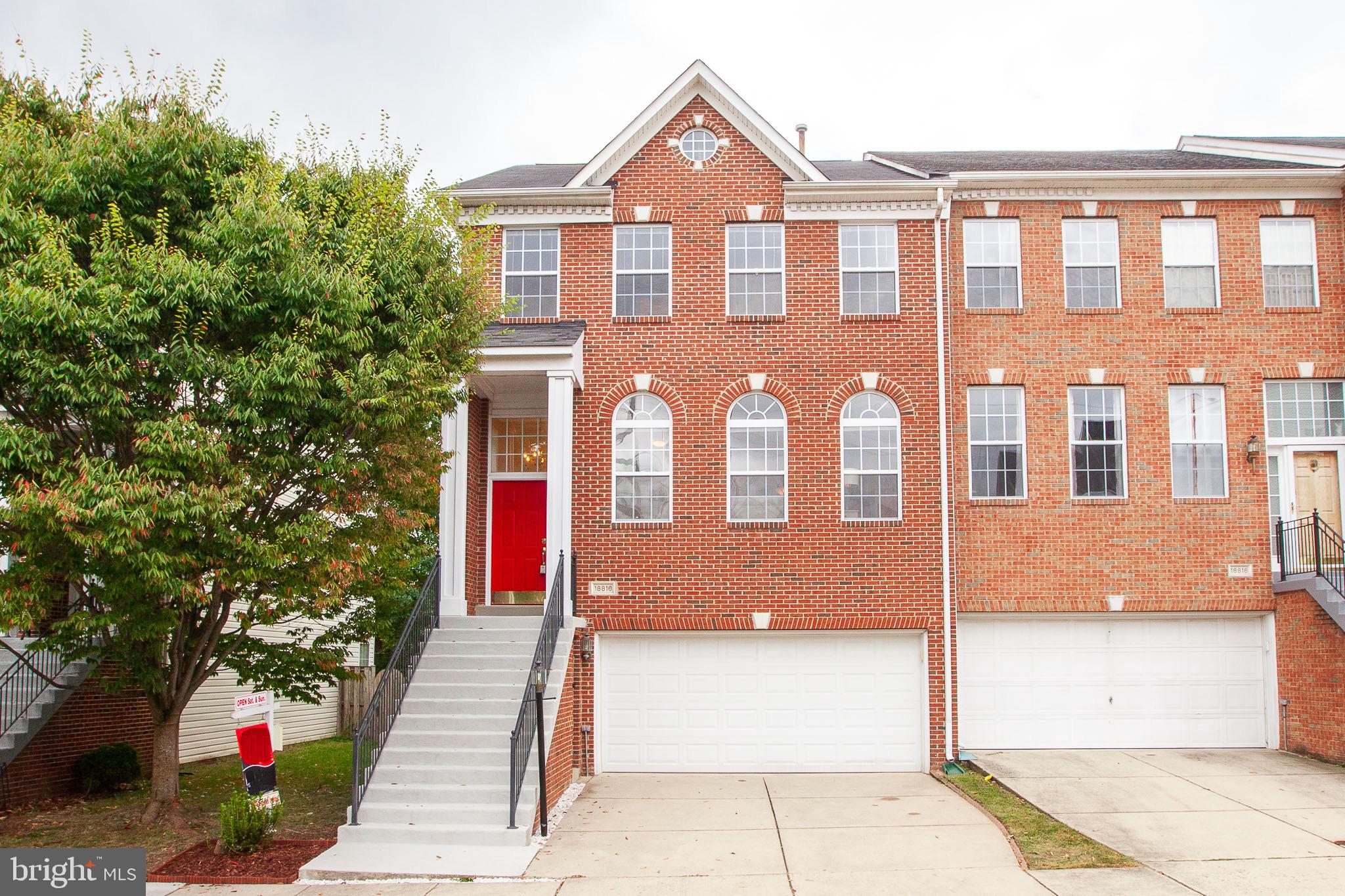 Behind the red door is a surprisingly big house