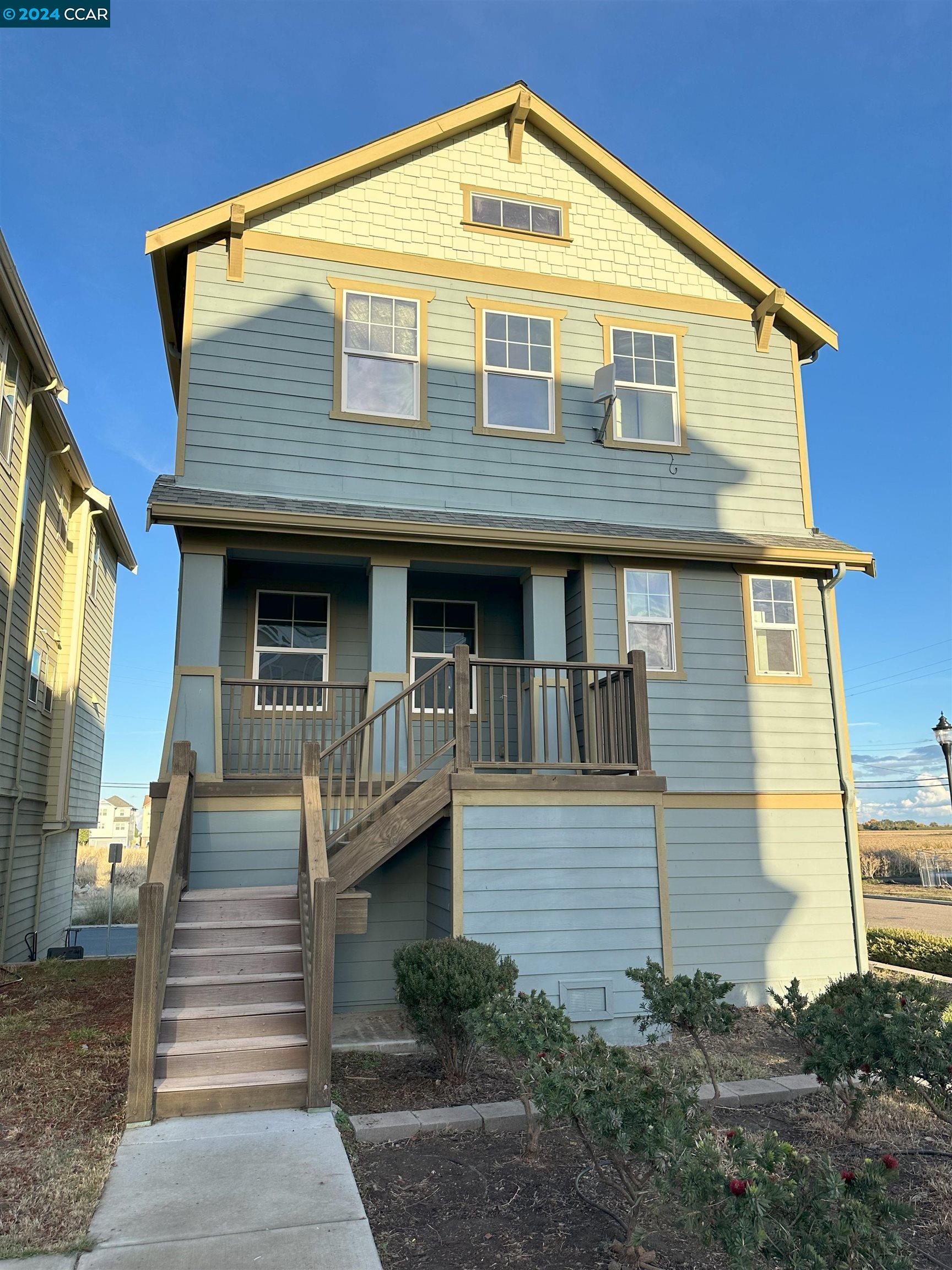 a front view of a house