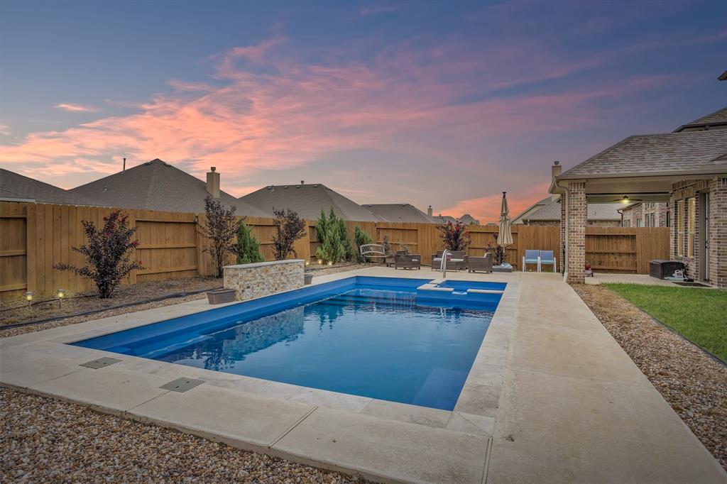 a view of outdoor space yard and swimming pool