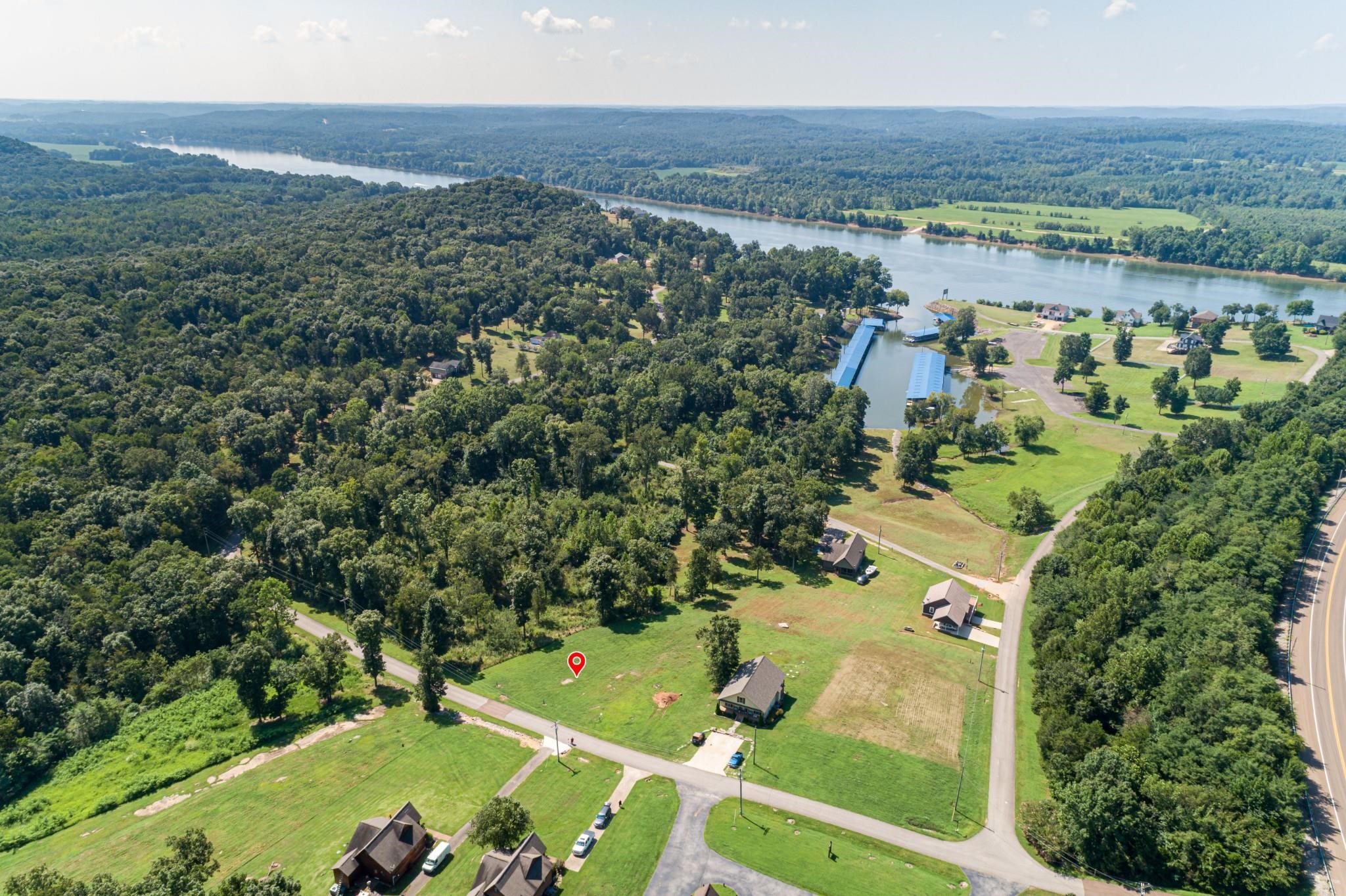 an aerial view of multiple house