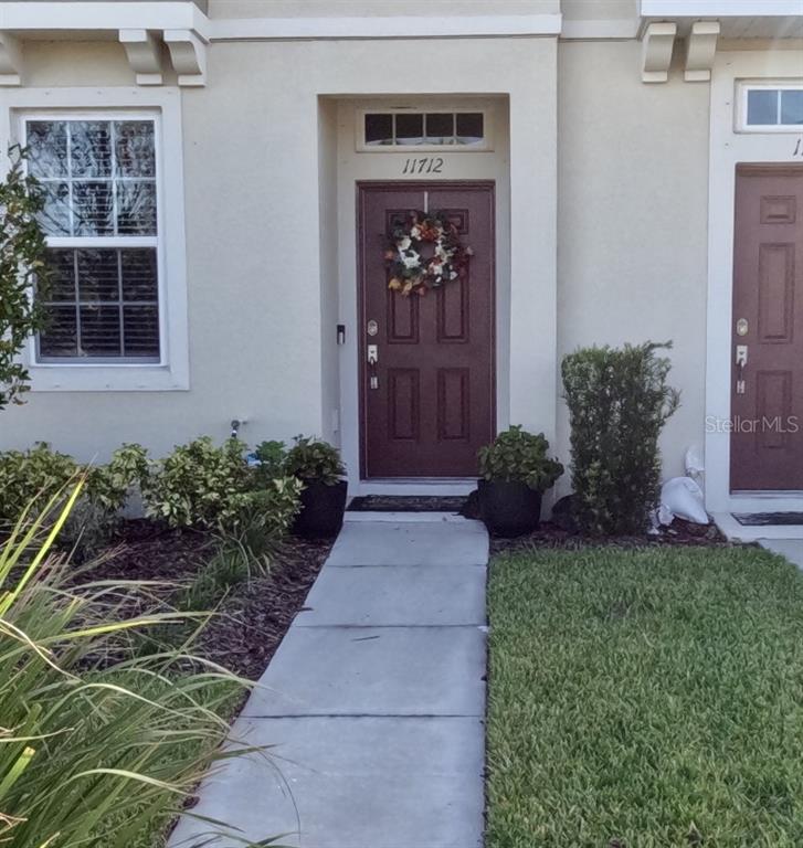 a front view of a house