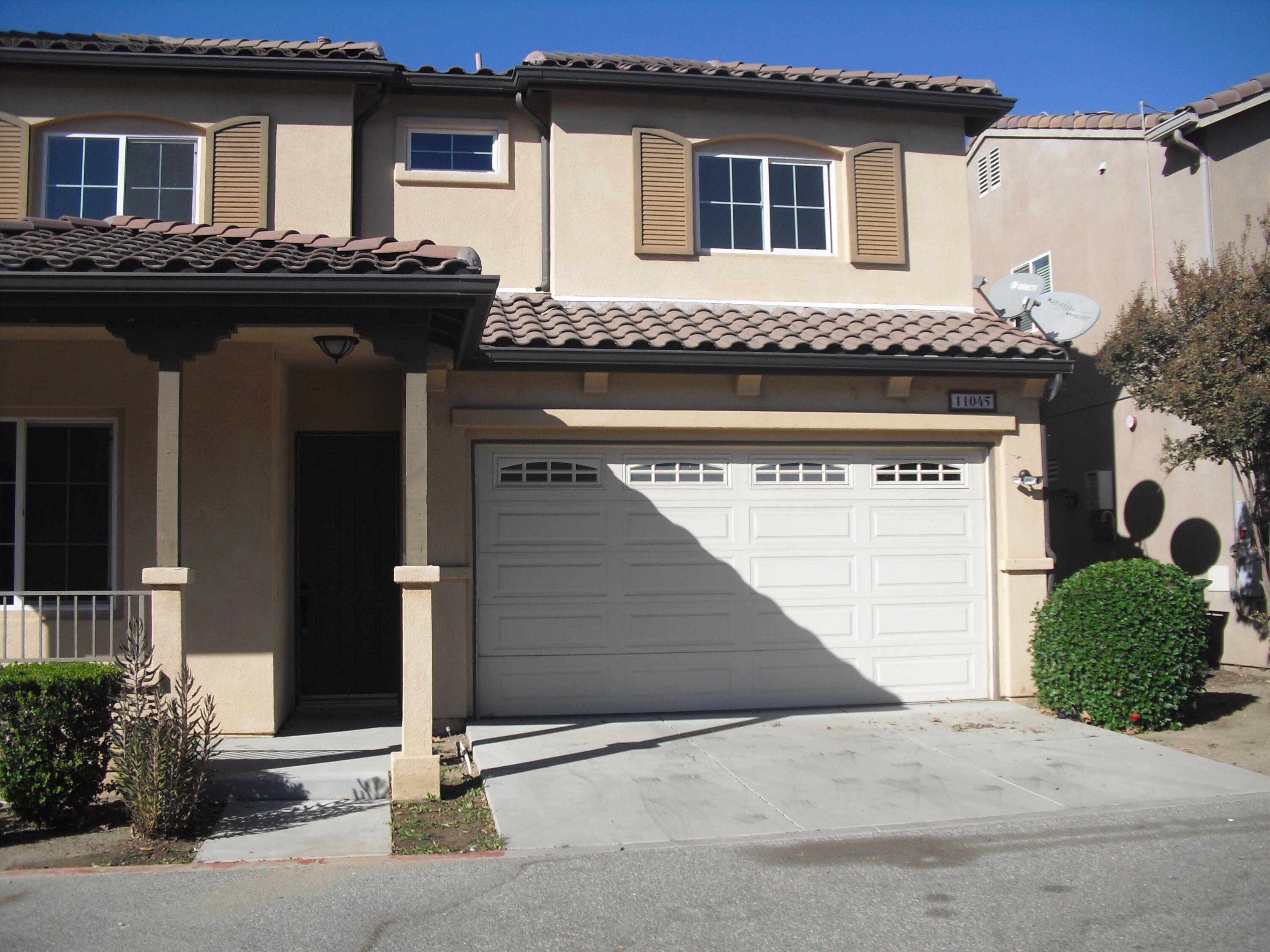 a front view of a house