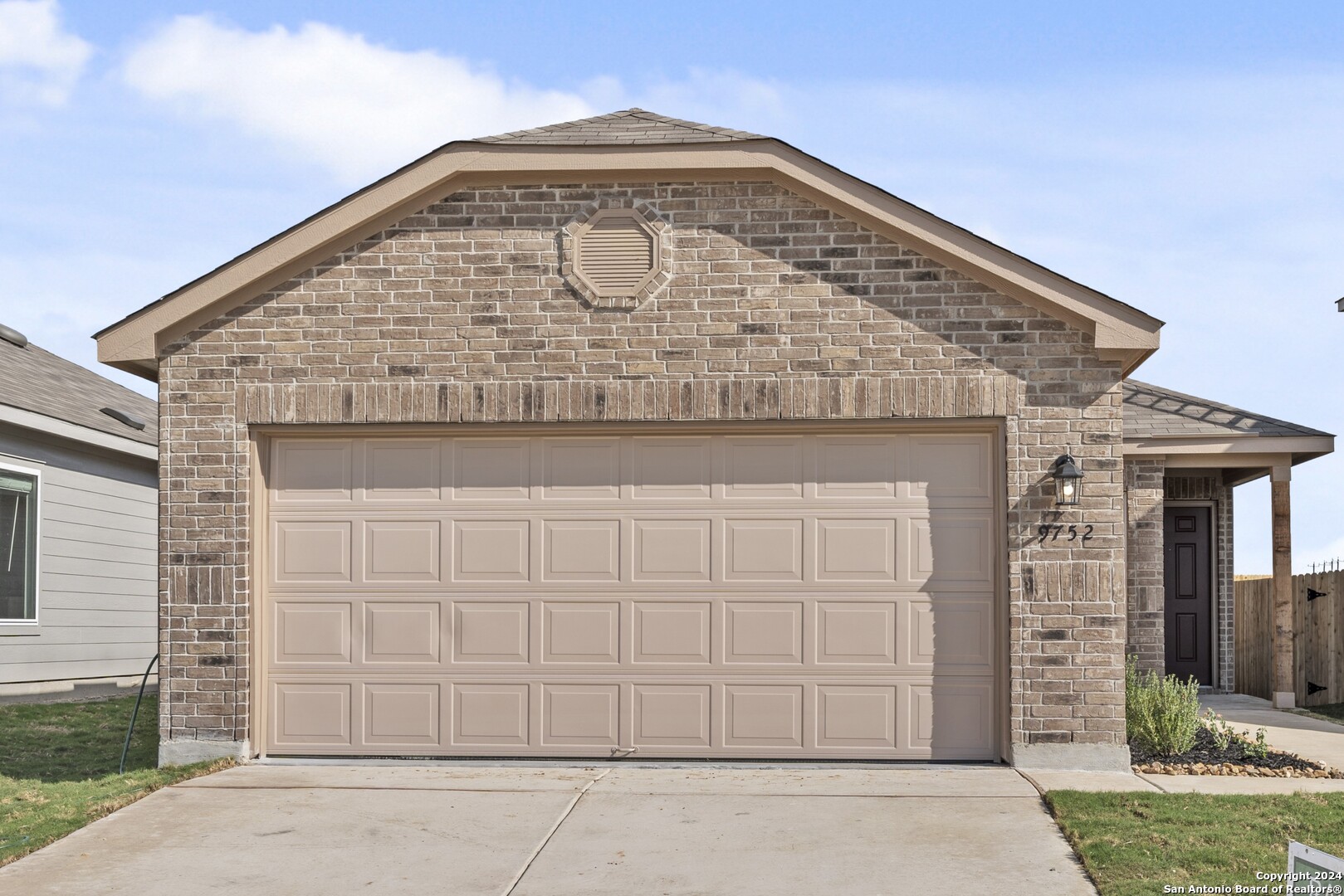 a front view of a house