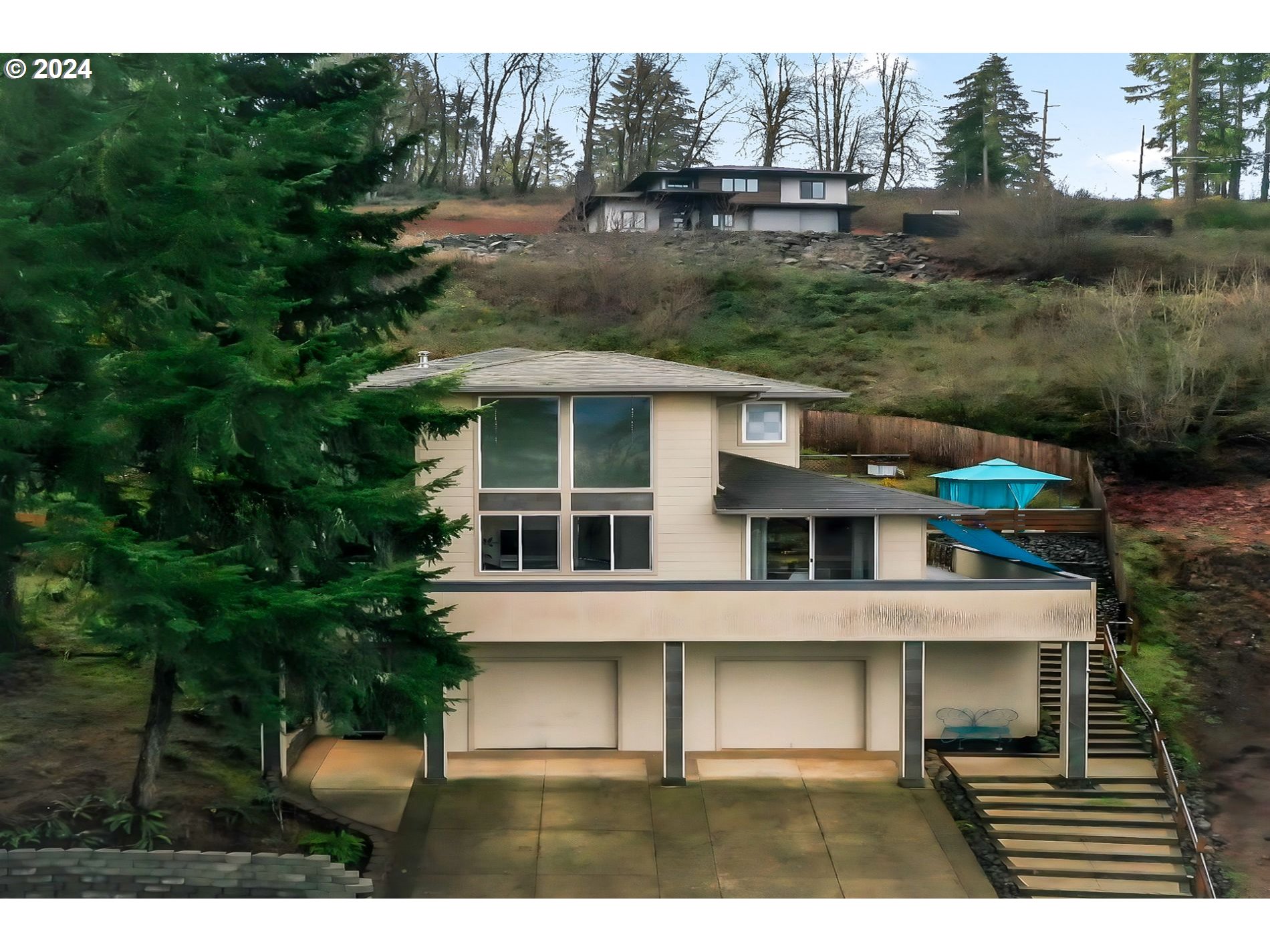 a view of outdoor space yard and lake view