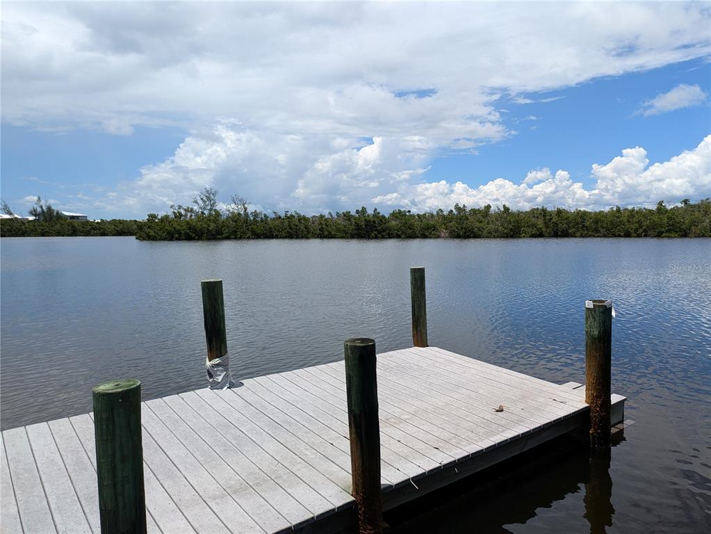 a view of a lake from a balcony