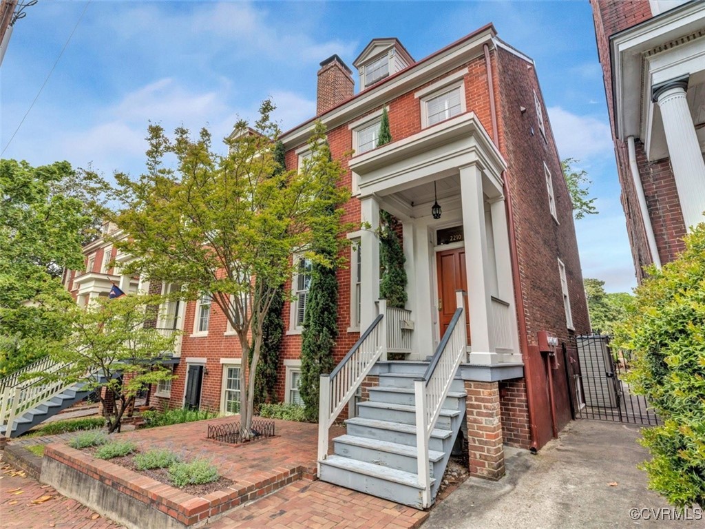 Built in 1848, this Greek Revival has three living