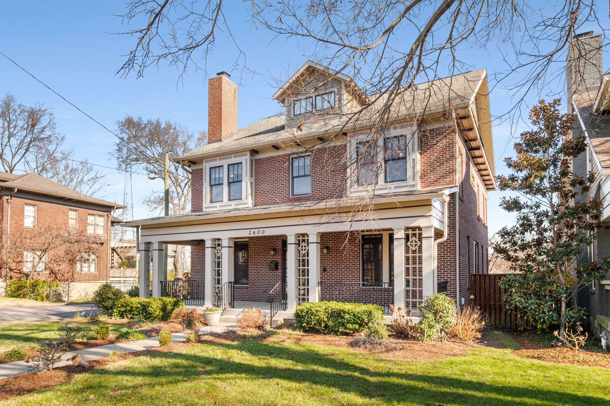 a front view of house with yard