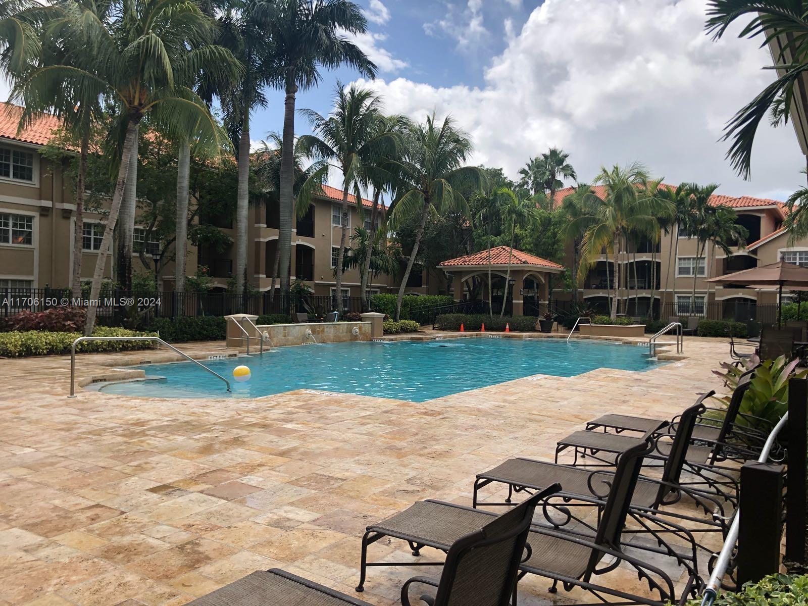 a view of outdoor space yard deck patio and swimming pool