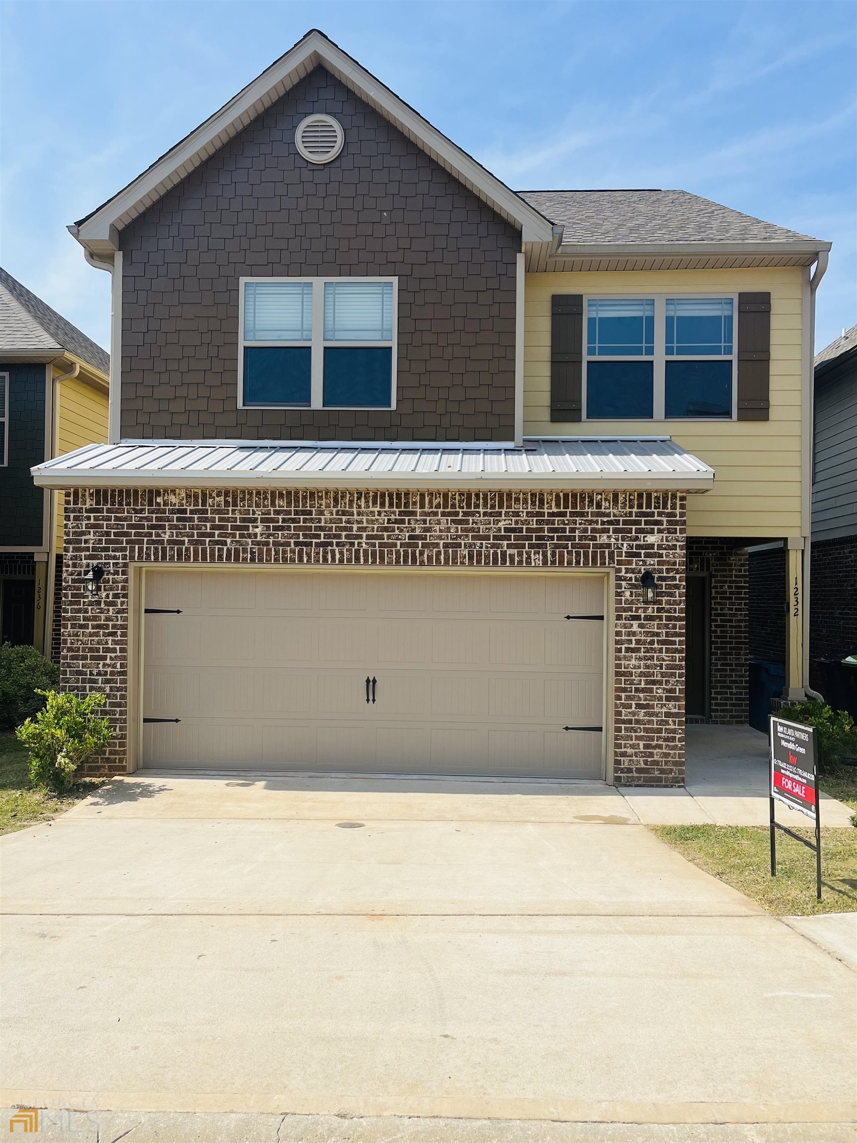 a front view of a house