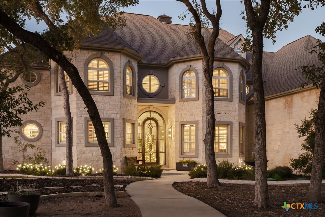 a building view with a outdoor space