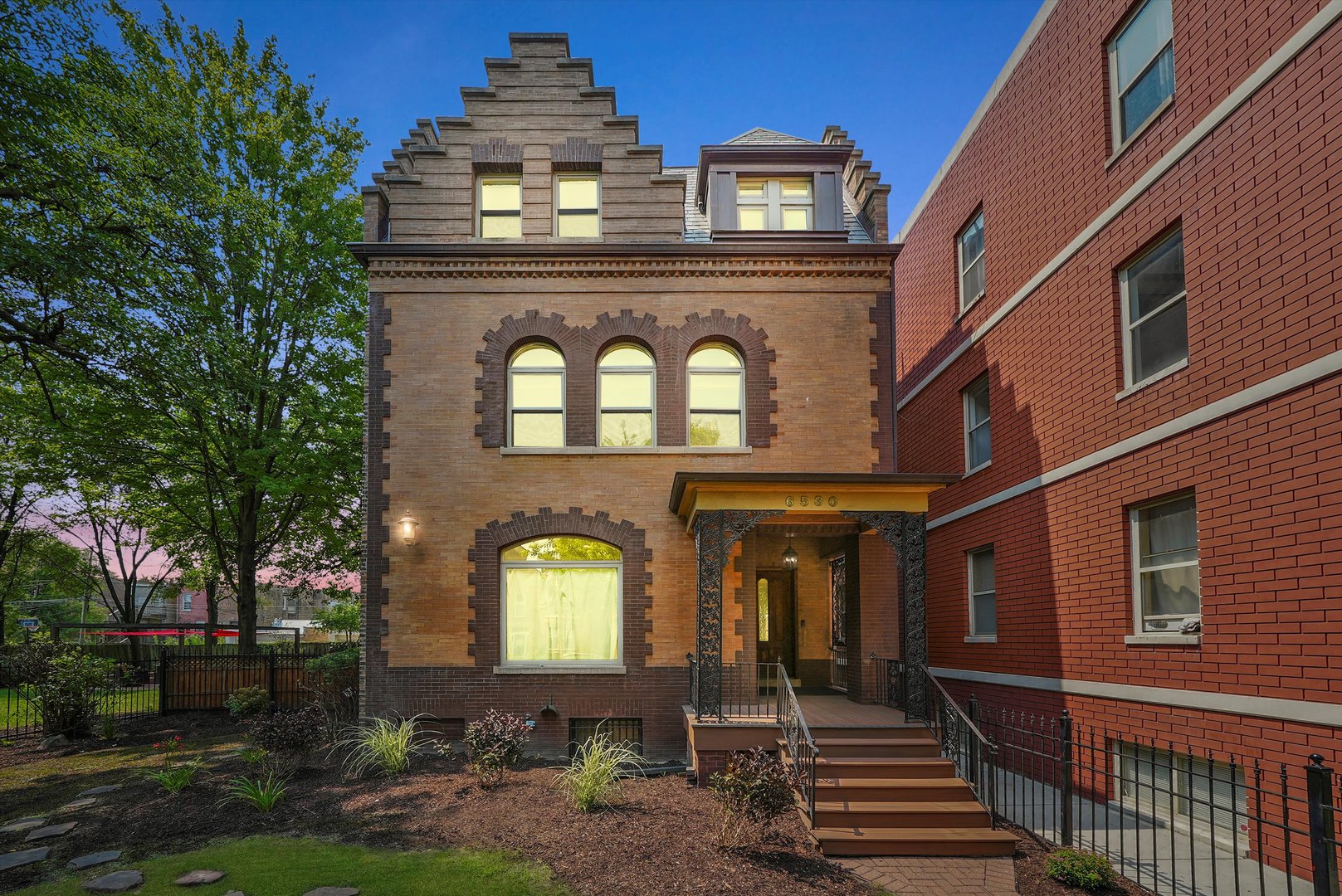 a front view of a house