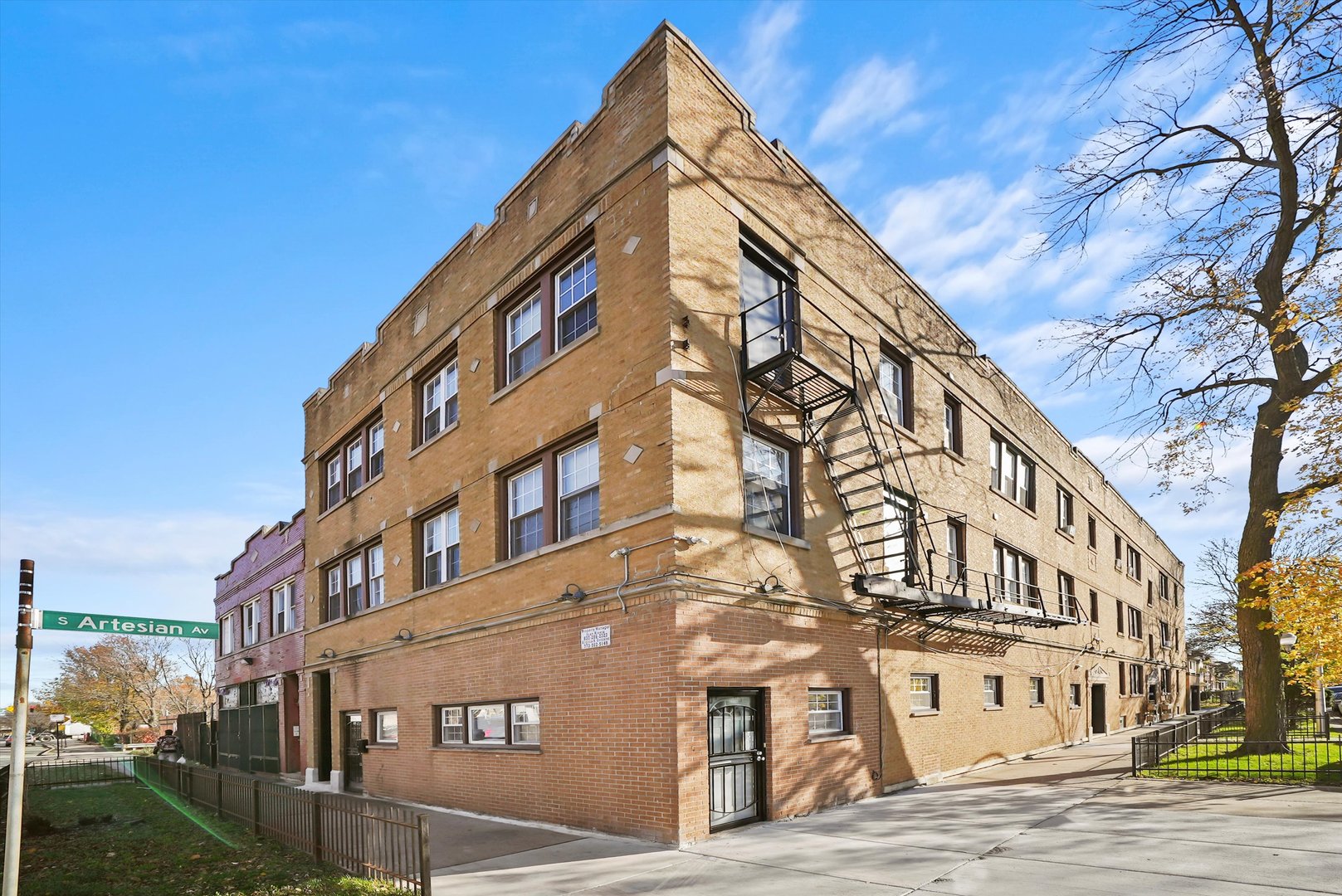 a view of a large building