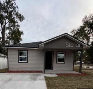 a front view of a house