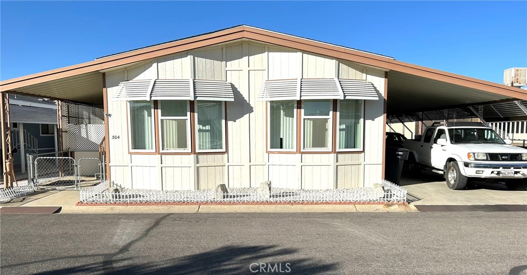 a car parked in front of a house