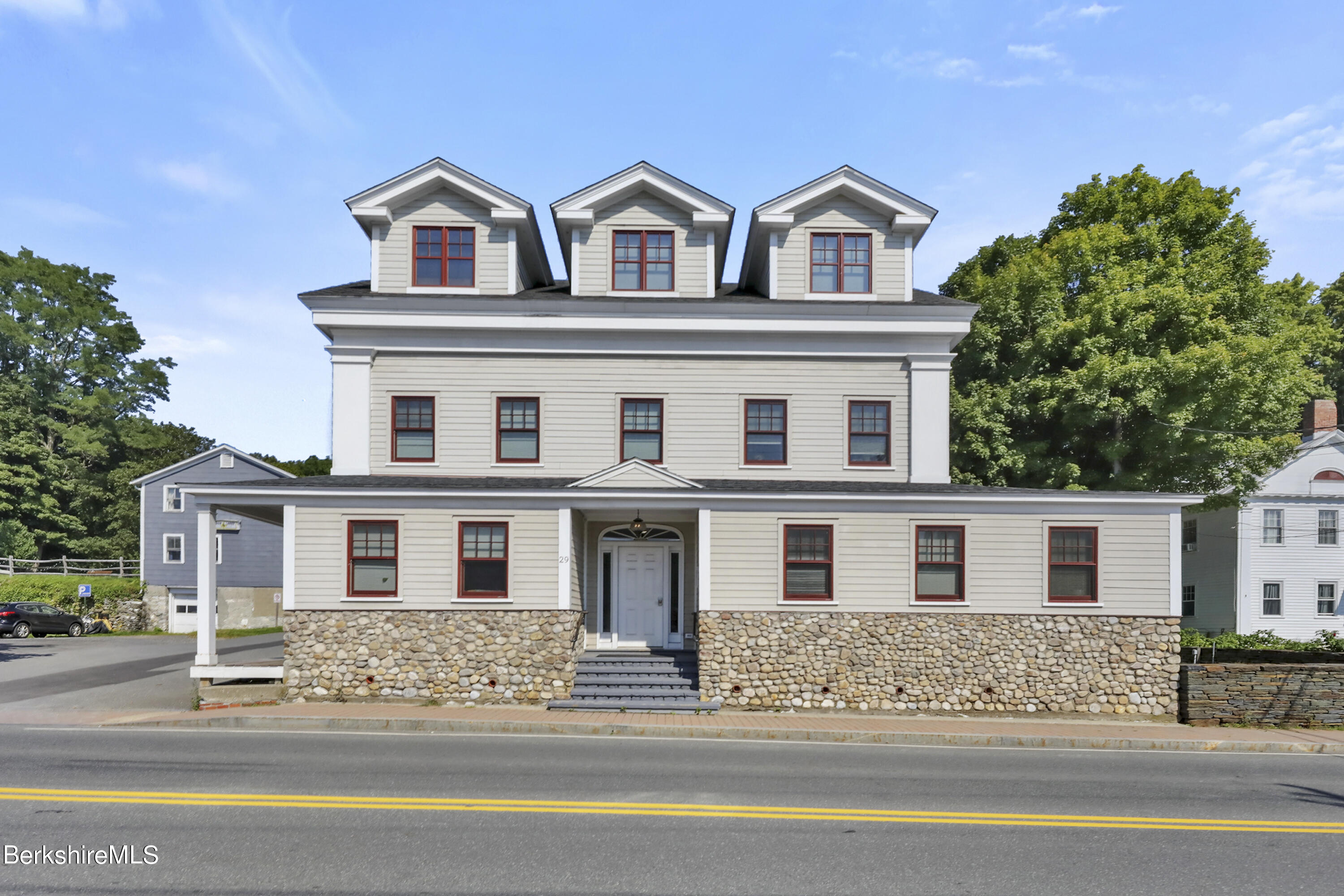 front view of house with a street