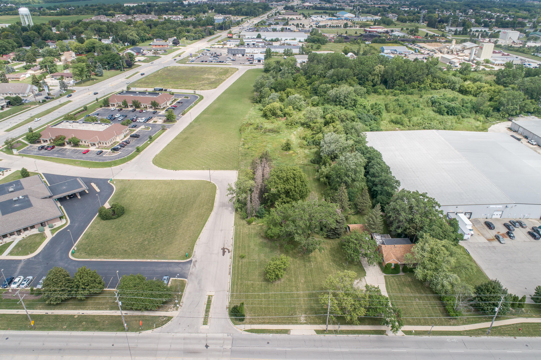 Aerial view from 52nd St