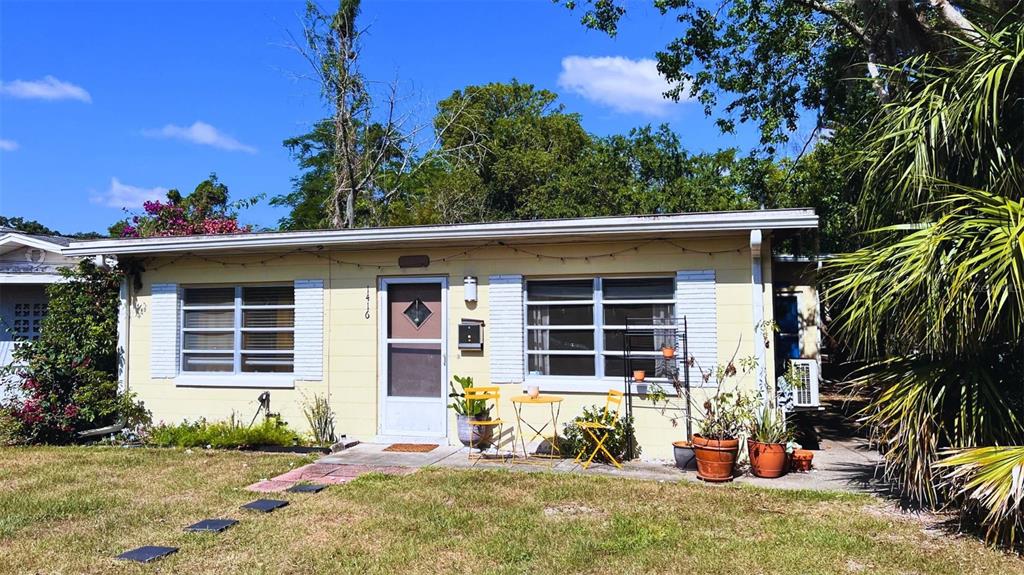 a view of a house with a patio