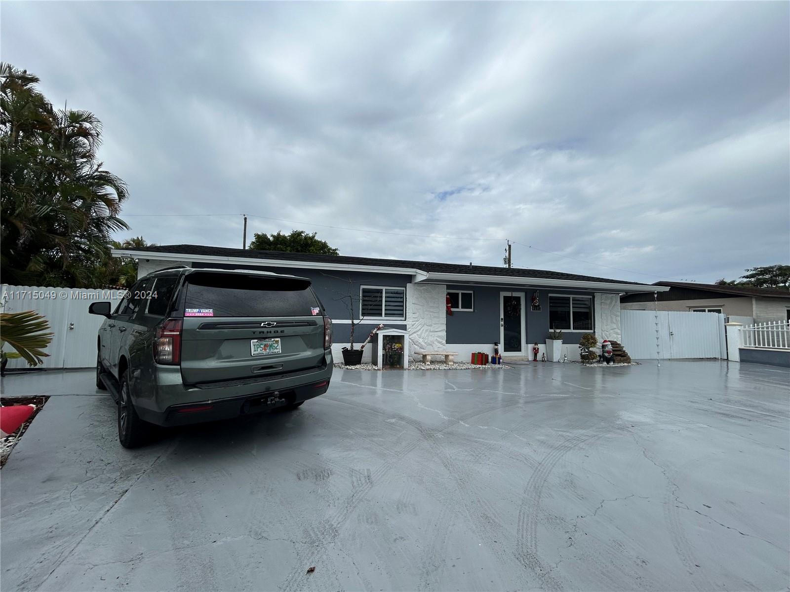 a view of a car in garage